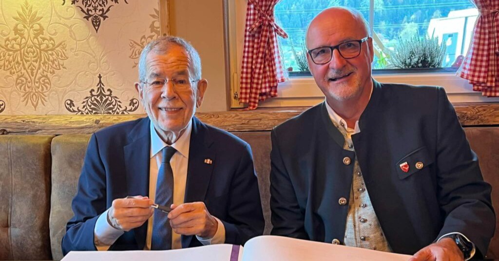 Bundespr&auml;sident Alexander Van der Bellen zu Besuch in Treffen