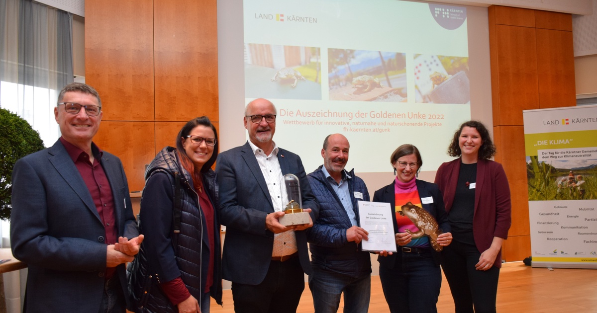 &bdquo;Goldene Unke 2022&ldquo; geht an die Marktgemeinde Treffen